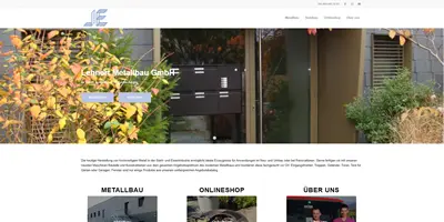 Onlineshop und Webseite erstellen für Lehnert Metallbau GmbH in Oberflachs