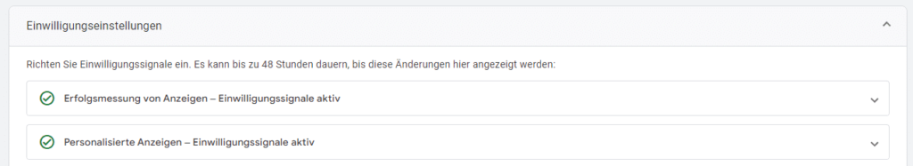 Consent Mode Aktiv Google Analytics 4