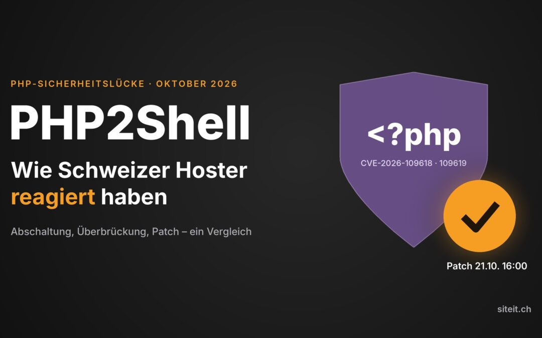 PHP2Shell: Wie Schweizer Hoster reagiert haben
